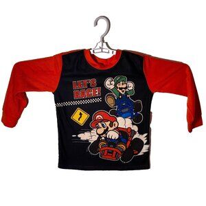 Mario Kart Boy's Pullover 'Let's‎ Race' Top Size 8